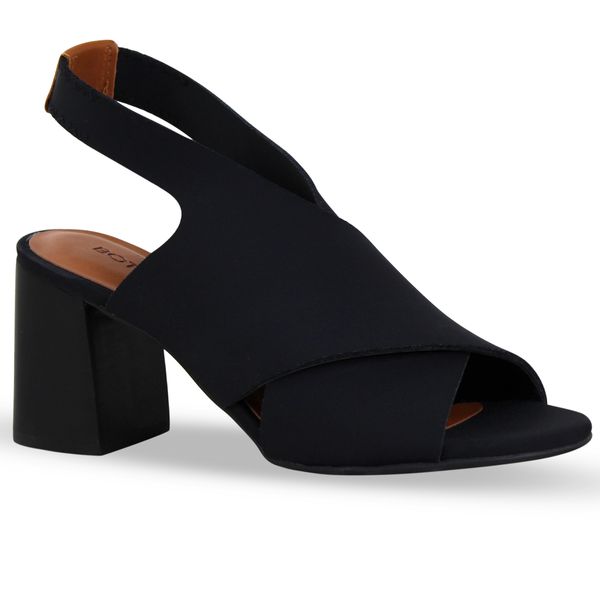 Sandália Sense Lycra Preto 40