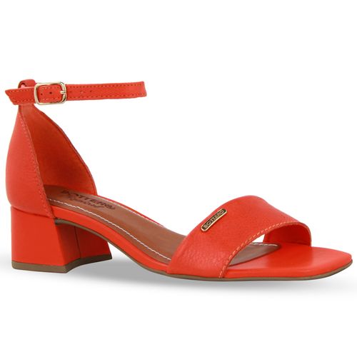 Sandália DAFITI SHOES Tiras Laranja - Compre Agora